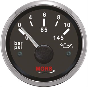 Mors Yağ Göstergesi 10 Bar 12v-24v 55mm Siyah |
