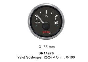 Mors Yakıt Göstergesi 12-24v 52 Çap Siyah Sr14976 |