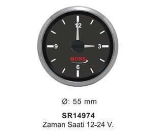 Mors Zaman Göstergesi 12-24v Siyah Sr14974 |