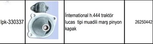 Pinyon Kapağı Enter 444 (lucas Tip) 00330337 | Gmp 330337