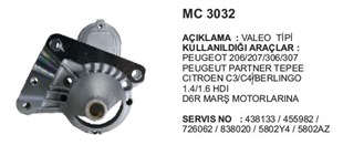 Pinyon Kapağı Peugeot 206-306 Cıtroen C-3 C-4 1,4. D6r | Ith Pkmc3032