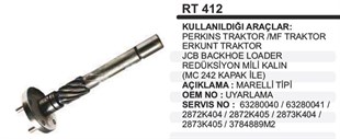 Rediktör Mili-perkins Mf Erkunt Jcb--------rt412 | Ith Rt412