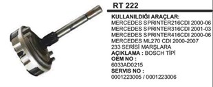 Rediktör Takımı Daily-sprinter Dişli Mili.rt222 | Ith Rt222