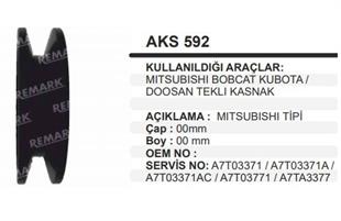 Alt.kasnak Sabit Kasnak Mıts Tip Bobcat Kubota Doosan Tekli | REMARK AKS592