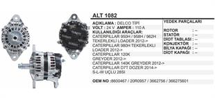 Alternatör 24V 110AH Caterpillar 950H 958H 962H 980H Greyder Dozer Loader | REMARK ALT1082