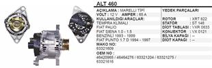 Alternatör 12V 65AH Palio Siena Tempra Klimalı | REMARK ALT460