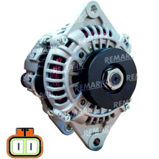 Alternatör 12V 100AH Caterpiller Komatsu Bobcat 3700 Volvo Lr Uçlu Devir Saatli 2 Fişli | REMARK ALT5928