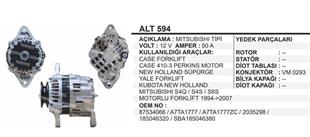 Alternatör 12V 40AH New Holland TC35 TC35D YC40 | REMARK ALT594