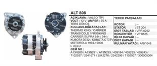 Alternatör 12V 70AH Thermokıng Kubota L Uc D722 CT3 | REMARK ALT808