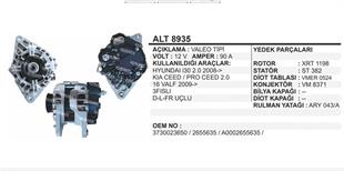 Alternatör 12V 90AH Hyundai İ30 Kia 08 | REMARK ALT8935