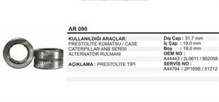 Rulman Alternatör Rulmanı Prestolıte Komatsu | REMARK AR090