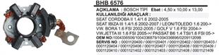 Kömür Yuvası Audi Seat Skoda Vw 4,6*10 Motorsiklet BHB6576 | REMARK BHB6576