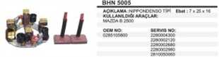 Kömür Yuvası 12V Mazda Kia J9 Premier Mazda B2500 Isuzu Tfr Nkr J9 Premier Ym BHN5005 | REMARK BHN5005