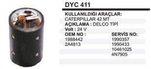 Marş Yastığı 24V 42MT Gövdeli Marş Yastığı Cat 24V 42MT Dev Fatih Delcotip DYC411 | REMARK DYC411