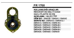 Rediktör Plastiği 59DİŞ İnce Valeo Tip FR1700 İnce Diş | REMARK FR1700