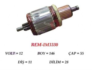 Marş Kollektörü 12V 11DİŞ Bmw 116D 120D 318D 320D X1 | REMARK IM3330