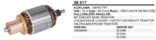 Marş Kollektörü 12V Jcb Mf ERKUNT.IM617 60-158-10 | REMARK IM617