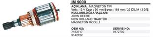Marş Kollektörü 12V Mf Jcb Newholland Johndere -60x168x12 | REMARK IM9000