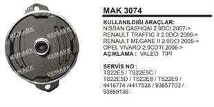 Marş Arka Kapak Renault Traffıc Master Opel Vivaro Nissan Navara Qashqai 06- | REMARK MAK3074