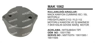 Marş Arka Kapak M9T Mack Kamyon Kalın Gövde | REMARK MC1062