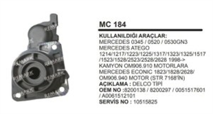 Pinyon Kapağı Delco Tip 29MT Mercedes Axor Atego | REMARK MC184