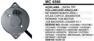 Marş Arka Kapak Mf Erkunt Jcb Atlas Copca Jeneratör Perkins Jcb Loader MC4560 | REMARK MC4560