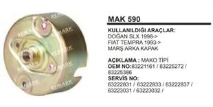 Marş Arka Kapak Saç Kapak Dogan Slx Tempra Tipo 83221161 | REMARK MC590