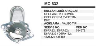 Pinyon Kapağı Opel Astra Corsa Combo VALEOTİ-MC632 | REMARK MC632