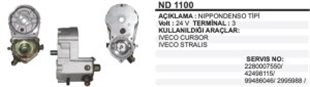 Marş Otomatiği 24V İveco Stralis Cursor Densotip ND1100 | REMARK ND1100