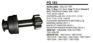 Marş Dişlisi 11DİŞ Delco 39MT Pro 1141 Kalın Boğaz Caterpillar Cummins Bmc Profesyonel | REMARK PG183
