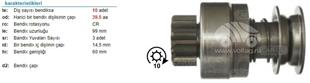 Marş Dişlisi 10DİŞ Cummins Samsung ESK755 PG568 15625 ZEN0625 ZEN625 | REMARK PG568