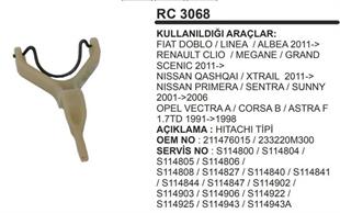 Marş Çatalı Hitachi Opel Astra Combo Doblo Albea Linea Renault Clio Megan Qasqaı Vectra Corsa Telli Marş Çatalı Telli | REMARK RC3068