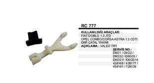 Marş Çatalı Takımı Fiat Doblo 1,3 1,9JTD Dizel D6G32 Opel Corsa Astra Combo | REMARK RC777