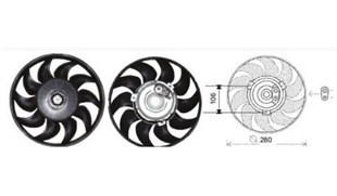 Fan Motoru 12V Vw Transporter T4 94-01 | REMARK RFM2035