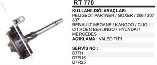 Rediktör Takımı Pejo Partner Fiat Ducato D7R12 Valeo Tip 56DİŞ Trafic Trafic Trafık Trafik Tata | REMARK RT770