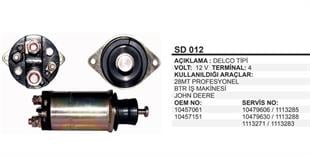 Marş Otomatiği 12V 2KULAK Delco 28MT Bobcat / Clark / Massey Ferguson / New Holland SNLS648 | REMARK SD012