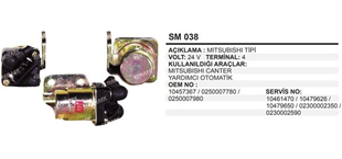Marş Yardımcı Ara Otomatiği 24V Mıtsubushı Canter 4 Çıkışlı | REMARK SM038