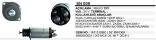 Marş Otomatiği 24V Isuzu Turkuaz Euro 4 SN009 | REMARK SN009