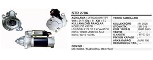 Marş Motoru 24V 11DİŞ Fuso Canter Kobelco K907R Hyundai 210LC3 Excavatör Forklift | REMARK STR2706