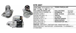 Marş Motoru 12V 8DİŞ Suzuki SX4 1.6 Opel Agıla | REMARK STR3807