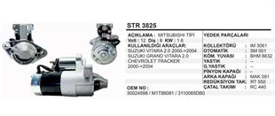 Marş Motoru 12V 8DİŞ Suzuki Vıtara Grand 2.0 00> | REMARK STR3825