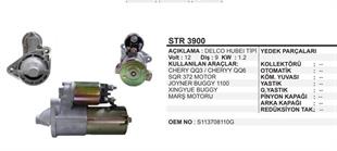 Marş Motoru 12V 9DİŞ Chery Joyner Xıngyue | REMARK STR3900
