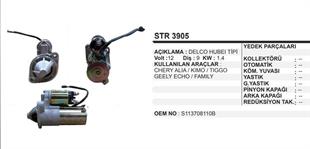 Marş Motoru 12V 9DİŞ Chery Tiggo Tıggo Geely Chery A3 | REMARK STR3905