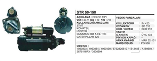 Marş Motoru 24V 10DİŞ Komatsu İşmak 37MT 41MT Kobelko Cummins | REMARK STR50158