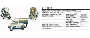 Marş Motoru 12V 10DİŞ Toyota Hilux Hiace Land Cruıser | REMARK STR7010