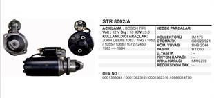 Marş Motoru 12V 10DİŞ Johndeere 83-94 Jhondere | REMARK STR8002A