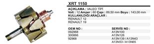 Rotor 12V 60AH R12-19 Valeotip Renault R12 R19 Valeo 092968 | REMARK XRT1150