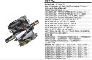 Rotor 12V 180AH Bosch Tip Ford Transit V347 Transporter Mercedes Passat Crafter Volvo Bmw XRT734 | REMARK XRT734