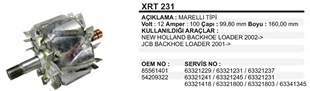 Rotor 12v 100ah Jcb Palio Marel.tip Newhol Xrt231 | Martek Xrt231