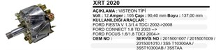 Rotor 12v 105ah Ford Transit Fiesta 91*137 Xrt2020 | Ith Xrt2020